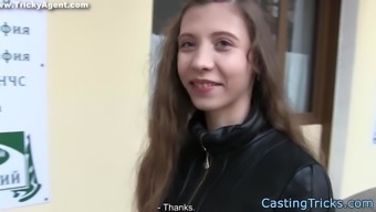 European beauty banged at fake casting 