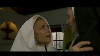 Sinful nuns spend an afternoon exploring lesbian sex