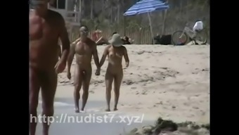 Lovebirds rejoice on a sunny spy beach  hidden cam video