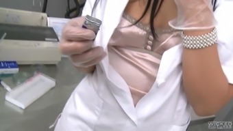 cigarette smoking doctor madison parker strips and teases
