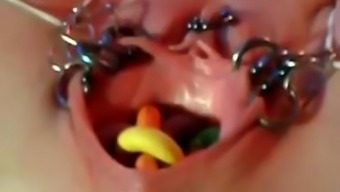 Extremely Bizarre Pierced Vaginal Insertions MA