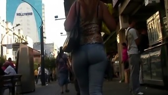 Tight big ass in jeans milfs