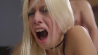 Incredible pornstar Jessie Volt in exotic lingerie, blonde xxx clip