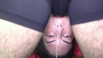 Cute Teen Upside Down Extremely Messy Throat Destruction