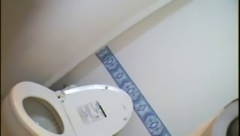 Toilet Masturbation  Hot Japanese  Stewardess