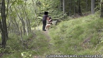 Dogging wife fucked by strangers in October 2014