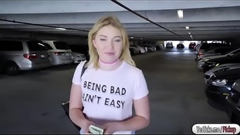 Zelda fucks for cash in the parking lot
