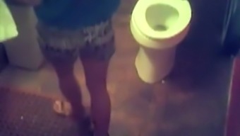 Hidden camera in restaurant female toilet
