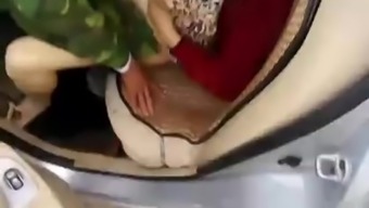 Old Chinese Couple Fucking in the Car
