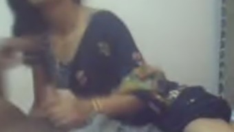 Playful Indian woman exposes her titties on webcam