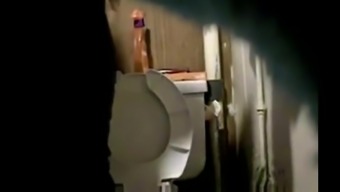 hidden camera spying in bathroom 