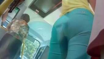 Mature big ass in bus