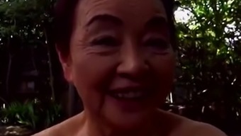 Japaneese granny, siep2 - sucking