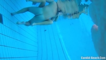 Horny Nudist Couples Underwater Pool Hidden Spy cam Voyeur 3