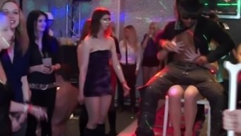 European party teens have an orgy in the club