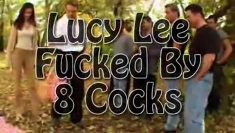 lucy lee and 8 men gangbang