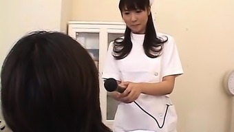 Misato Kuninaka, Asian nurse, drilled with toys