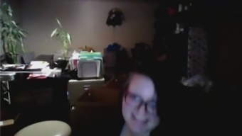 Shy chubby emo girl on Skype