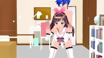 3d girl dance and sex
