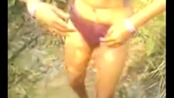 Indian Village Lady With Natural Hairy Pussy Outdoor Sex