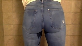Advanced BBW Jeans peeing 1 