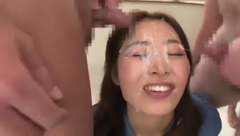Cum on the face japanese