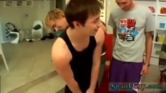 Jake's gay boy spanking porn xxx tiger briefs hot crying