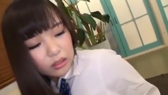 Japanese girl facesits doctor