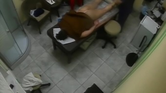 Sweet brunette pussy massage hidden cam