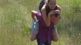 Outdoor Fucking Session with Skinny Teen