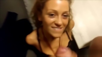 Drunk girl asking for facial