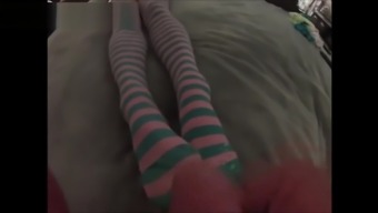 Footjob collection cumshot on feet and socks compilation sockobs