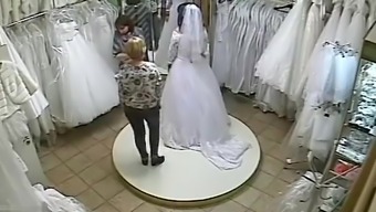 Wedding dress shopping voyeur