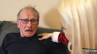 70 year old man fucks 18 year old girl she swallows his cum