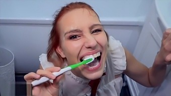 I'm Sloppy Sucking with Face Fucking to get Cum for my Teeth