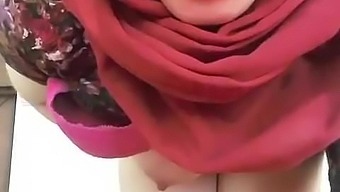 Turkish girl in hijab on webcam