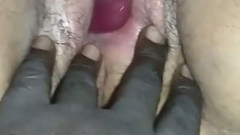 Sex toy screwing my really wet cunt