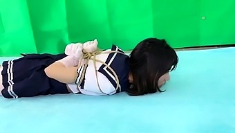 Japanese schoolgirl fucking in classy uniform