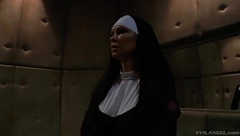 Sinful nuns with juicy bubble asses are ready for anal dilation and masturbation