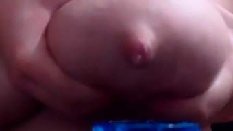 ugly cam bitch milks her tits