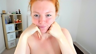 Great Big Boobs On Masturbating Redhead