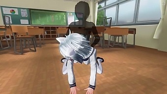 3D HENTAI Teacher fucks a schoolgirl in the ass
