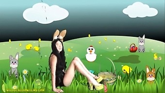 Chinese Teen is a sexy Easter Bunny