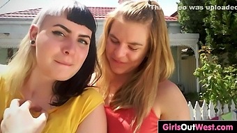 Hairy Lesbian Pussy Pleasured Orally