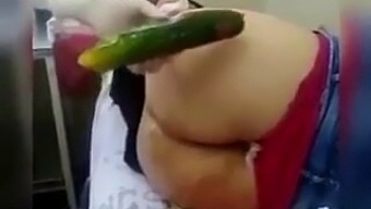 Cucumber Stuck in Asshole
