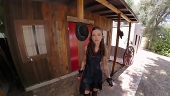 Beautiful April Olsen in Westworld XXX Parody VR Porn