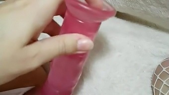 Pink dildo for my always sex-starved pussy