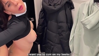 Adorable shop assistant tells how to fuck and where to cum