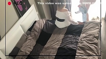 A Hidden Camera Filmed How A Wife Fucks Her Lover While Her Husband Is At Work