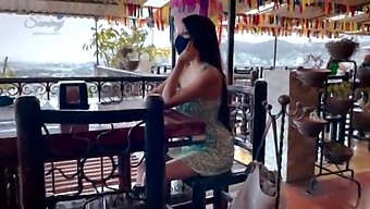 Mexican Teen Waiting for her Boyfriend at restaurant - MONEY for SEX